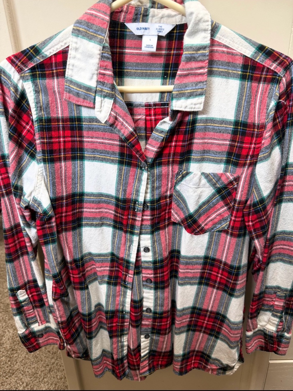 Old navy The classic flannel Plaid shirts bundle of 2 size large